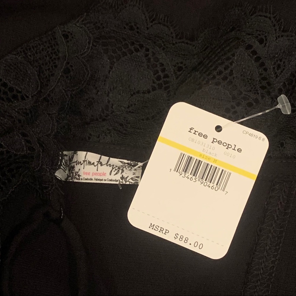 NWT Free People Premonitions Bodycon Dress XS or Small Black LBD Mini Fitted - Picture 13 of 14